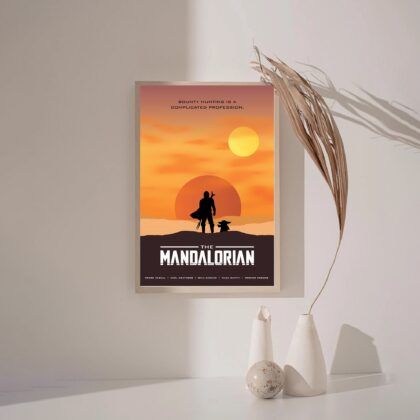 The Mandalorian movie Poster Canvas Wall Art Home Decor (No Frame)
