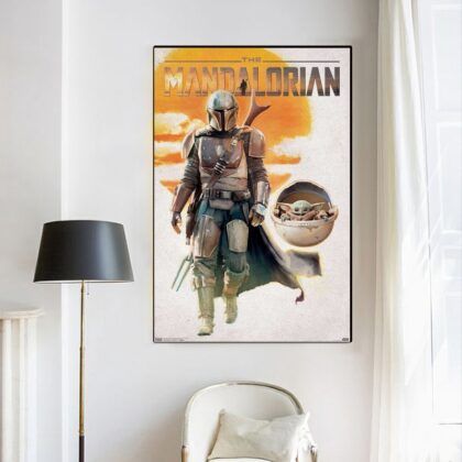 The Mandalorian movie Poster Canvas Wall Art Home Decor (No Frame)