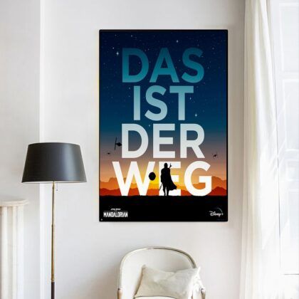 The Mandalorian movie Poster Canvas Wall Art Home Decor (No Frame)