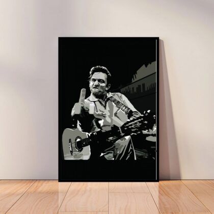 Johnny Cash Music Poster Canvas Wall Art Home Decor (No Frame)