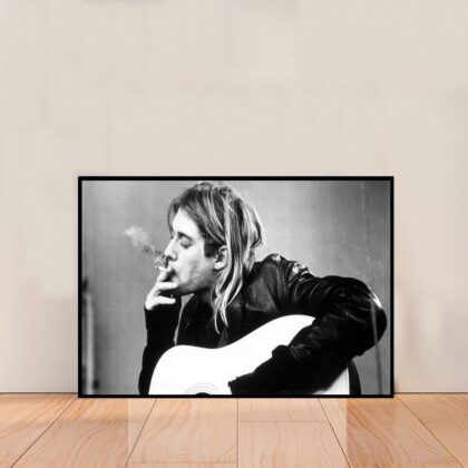 Kurt Cobain Music Poster Canvas Wall Art Home Decor (No Frame)