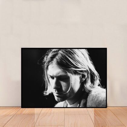 Kurt Cobain Music Poster Canvas Wall Art Home Decor (No Frame)