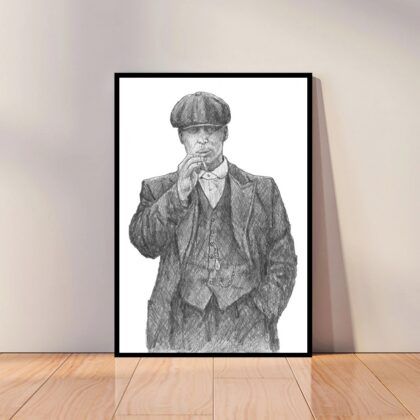 Peaky Blinders Poster Cillian Murphy TV Show Poster Canvas Wall Art Home Decor (No Frame)