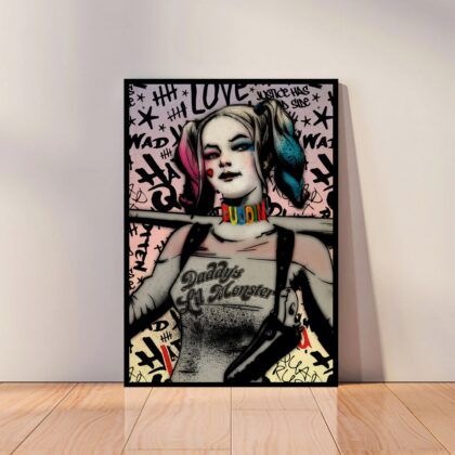 Suicide Squad Movie Poster Harley Quinn Poster Canvas Wall Art Home Decor (No Frame)