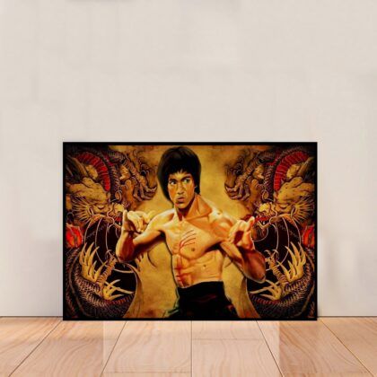 Bruce Lee Movie Poster Canvas Wall Art Home Decor (No Frame)