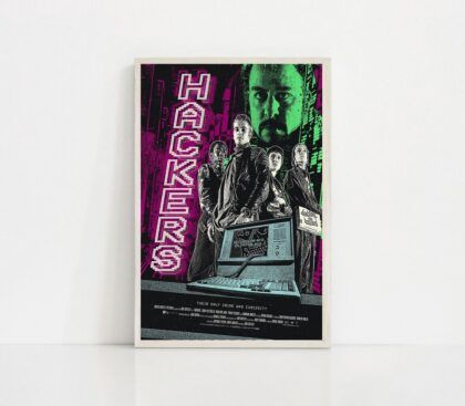 Hackers 1995 movie Poster Canvas Wall Art Home Decor (No Frame)