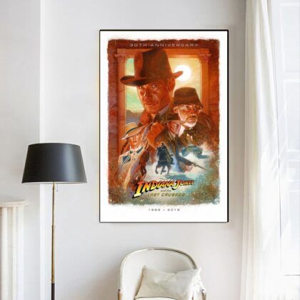 Indiana Jones and the Kingdom of the Crystal Skull 2008 movie Poster Canvas Wall Art Home Decor (No Frame)
