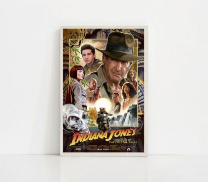 Indiana Jones and the Kingdom of the Crystal Skull 2008 movie Poster Canvas Wall Art Home Decor (No Frame)