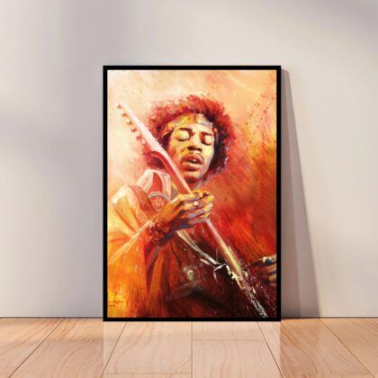 Jimi Hendrix Music Poster Canvas Wall Art Home Decor (No Frame)