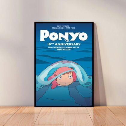 Ponyo Japan Anime Poster Canvas Wall Art Home Decor (No Frame)