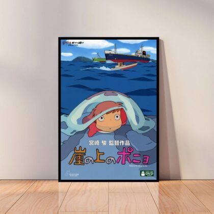 Ponyo Japan Anime Poster Canvas Wall Art Home Decor (No Frame)