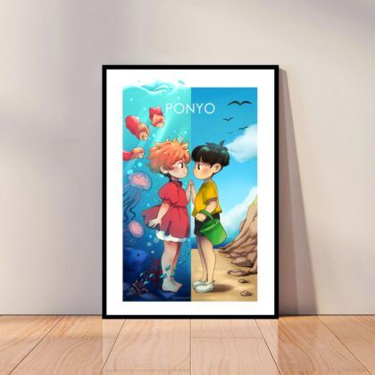 Ponyo Japan Anime Poster Canvas Wall Art Home Decor (No Frame)