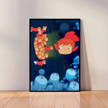 Ponyo Japan Anime Poster Canvas Wall Art Home Decor (No Frame)