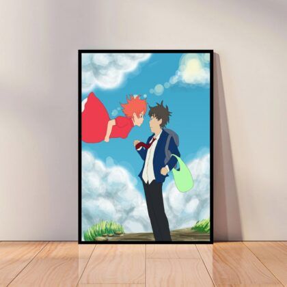 Ponyo Japan Anime Poster Canvas Wall Art Home Decor (No Frame)
