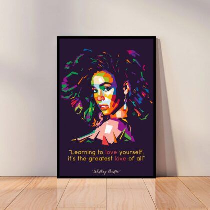 Whitney Houston Music Poster Canvas Wall Art Home Decor (No Frame)