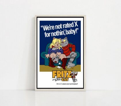 Fritz the Cat 1972 movie Poster Canvas Wall Art Home Decor (No Frame)
