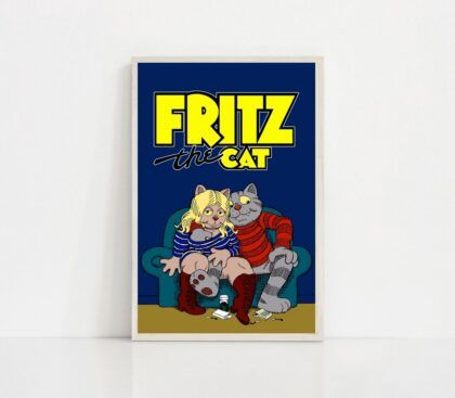 Fritz the Cat 1972 movie Poster Canvas Wall Art Home Decor (No Frame)