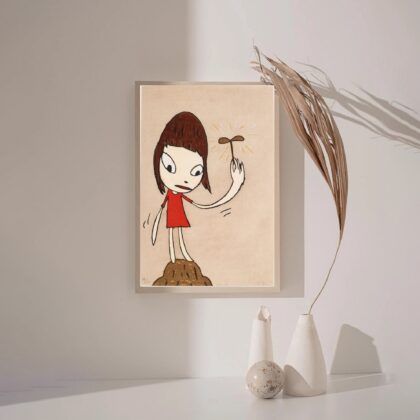 Nara Yoshitomo Poster Canvas Wall Art Home Decor (No Frame)