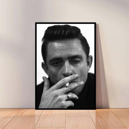 Johnny Cash Music Poster Canvas Wall Art Home Decor (No Frame)