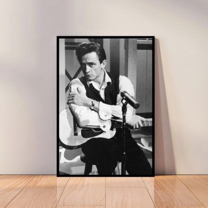 Johnny Cash Music Poster Canvas Wall Art Home Decor (No Frame)