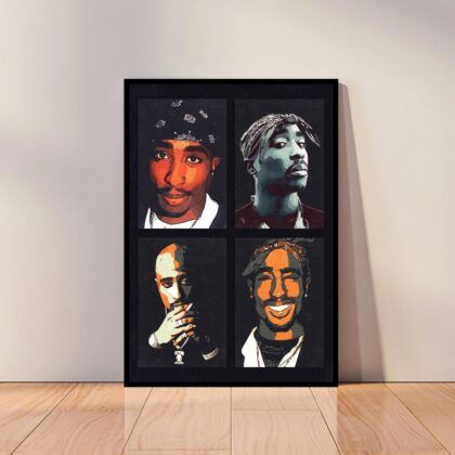 Tupac Shakur 2pac Music Poster Canvas Wall Art Home Decor (No Frame)
