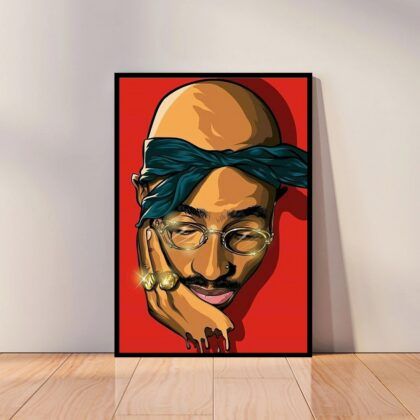 Tupac Shakur 2pac Music Poster Canvas Wall Art Home Decor (No Frame)