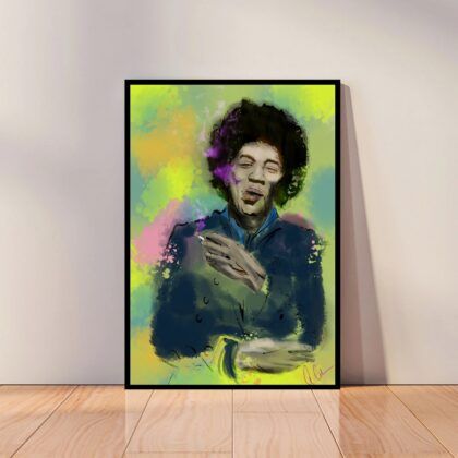 Jimi Hendrix Music Poster Canvas Wall Art Home Decor (No Frame)