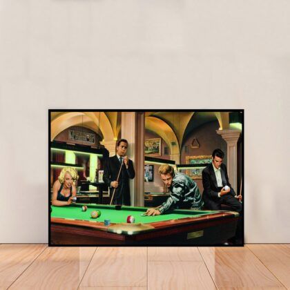 James Dean Marilyn Monroe Elvis Presley and Humphrey Bogart Poster Canvas Wall Art Home Decor (No Frame)