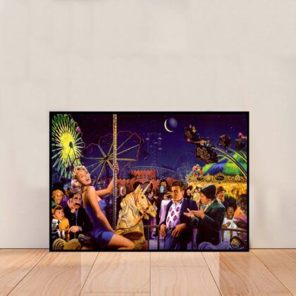 James Dean Marilyn Monroe Elvis Presley and Humphrey Bogart Poster Canvas Wall Art Home Decor (No Frame)