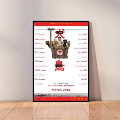 Isle of Dogs Movie Poster Canvas Wall Art Home Decor (No Frame)