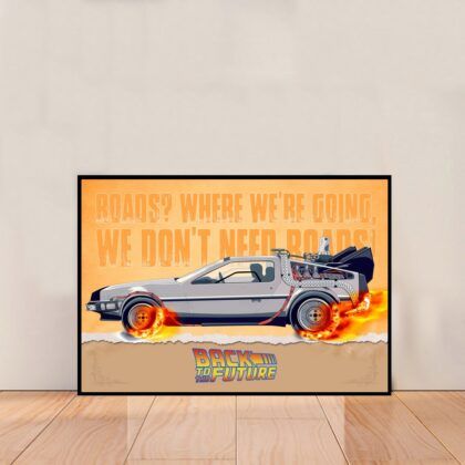 Back to the Future Movie Poster Canvas Wall Art Home Decor (No Frame)