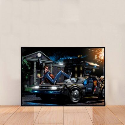 Back to the Future Movie Poster Canvas Wall Art Home Decor (No Frame)