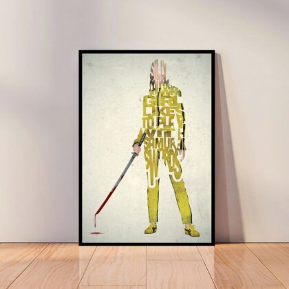 Kill Bill Movie Poster Canvas Wall Art Home Decor (No Frame)