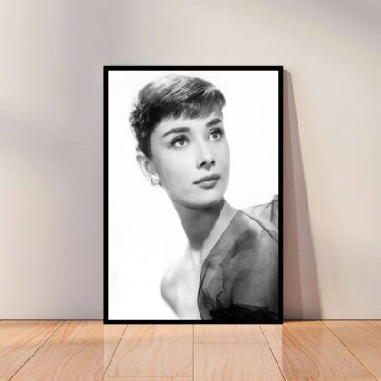 Audrey Hepburn Movie Star Poster Canvas Wall Art Home Decor (No Frame)