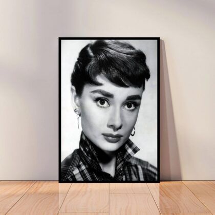 Audrey Hepburn Movie Star Poster Canvas Wall Art Home Decor (No Frame)