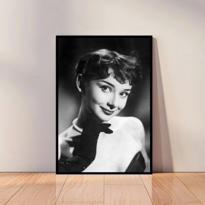 Audrey Hepburn Movie Star Poster Canvas Wall Art Home Decor (No Frame)
