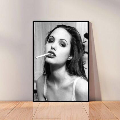 Angelina Jolie Sexy Movie Star Poster Canvas Wall Art Home Decor (No Frame)