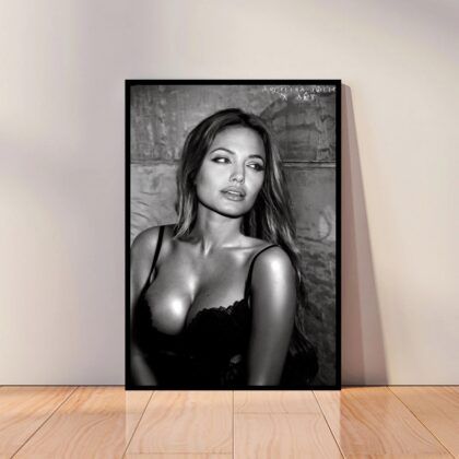 Angelina Jolie Sexy Movie Star Poster Canvas Wall Art Home Decor (No Frame)