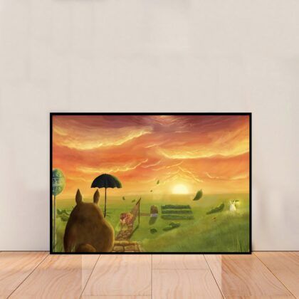 My Neighbor Totoro Anime Poster Canvas Wall Art Home Decor (No Frame)
