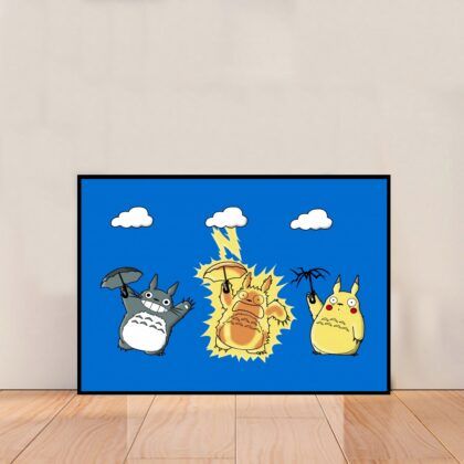 My Neighbor Totoro Anime Poster Canvas Wall Art Home Decor (No Frame)