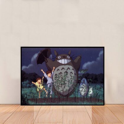 My Neighbor Totoro Anime Poster Canvas Wall Art Home Decor (No Frame)