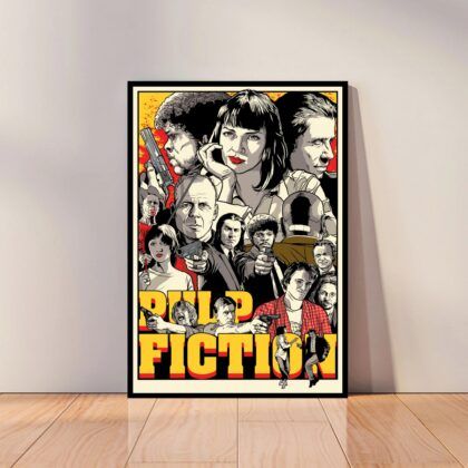 Pulp Fiction Movie Poster Canvas Wall Art Home Decor (No Frame)