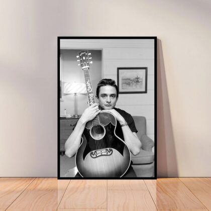 Johnny Cash Music Poster Canvas Wall Art Home Decor (No Frame)