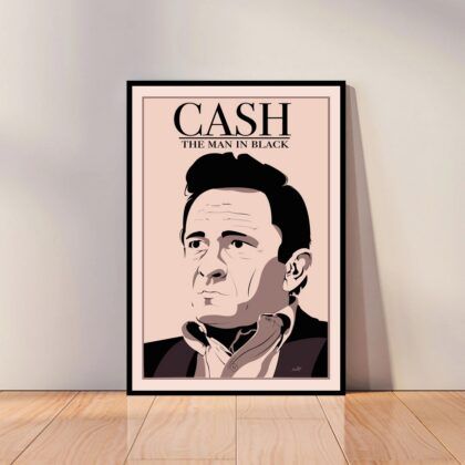 Johnny Cash Music Poster Canvas Wall Art Home Decor (No Frame)