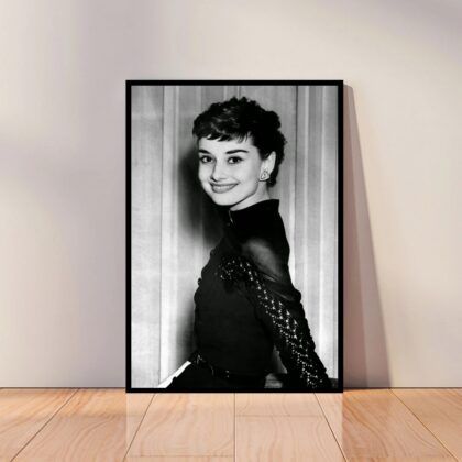 Audrey Hepburn Movie Star Poster Canvas Wall Art Home Decor (No Frame)