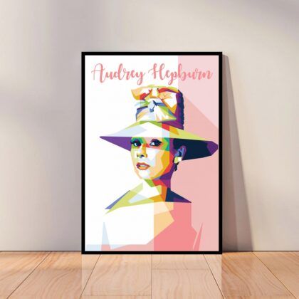 Audrey Hepburn Movie Star Poster Canvas Wall Art Home Decor (No Frame)