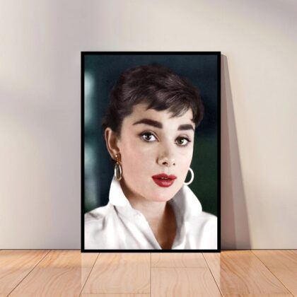 Audrey Hepburn Movie Star Poster Canvas Wall Art Home Decor (No Frame)