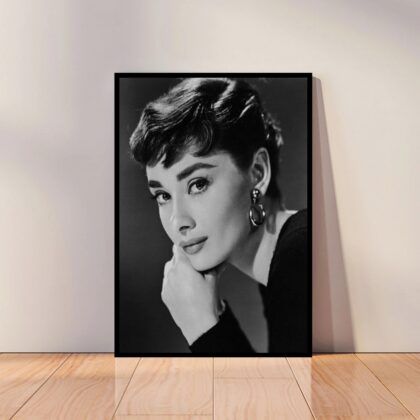 Audrey Hepburn Movie Star Poster Canvas Wall Art Home Decor (No Frame)