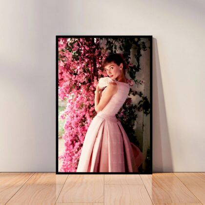 Audrey Hepburn Movie Star Poster Canvas Wall Art Home Decor (No Frame)