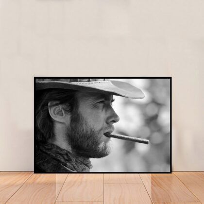 Clint Eastwood Poster Canvas Wall Art Home Decor (No Frame)